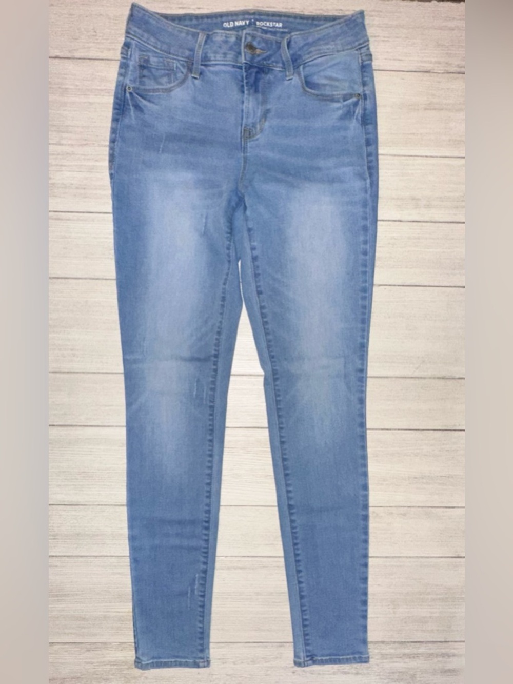 Old Navy Rockstar Mid-rise Light Blue Skinny Jeans